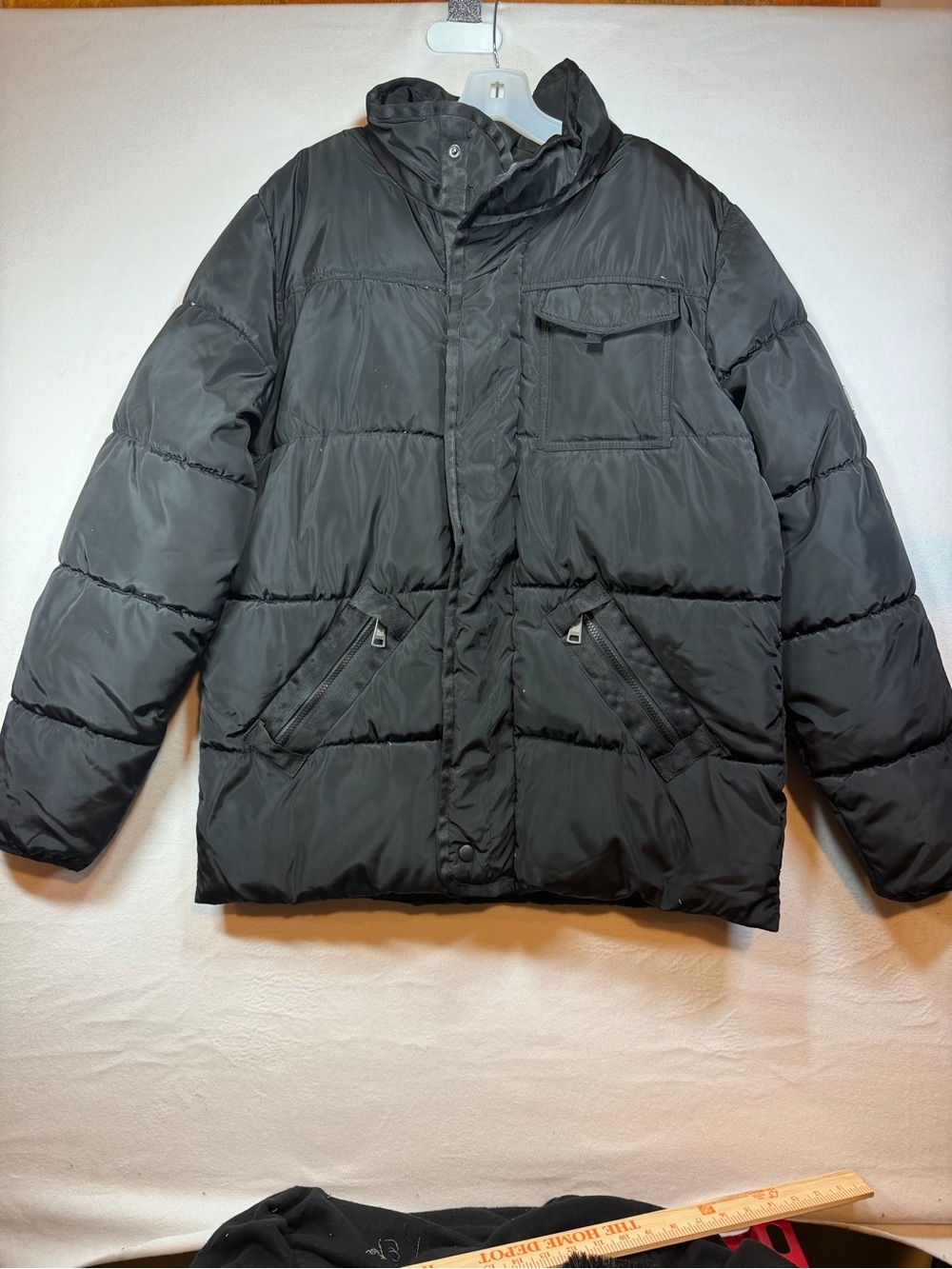 Guy Laroche Men's Black Quilted Puffer Jacket